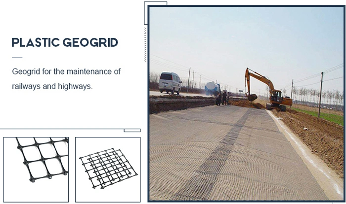 Plastic Biaxial PP Polypropylene Geogrid Geocomposite Composite Geogrid
