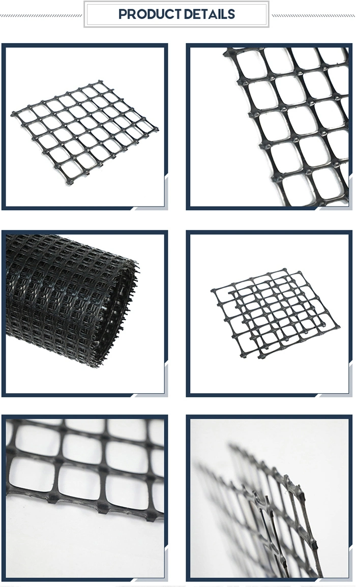 Plastic Biaxial PP Polypropylene Geogrid Geocomposite Composite Geogrid