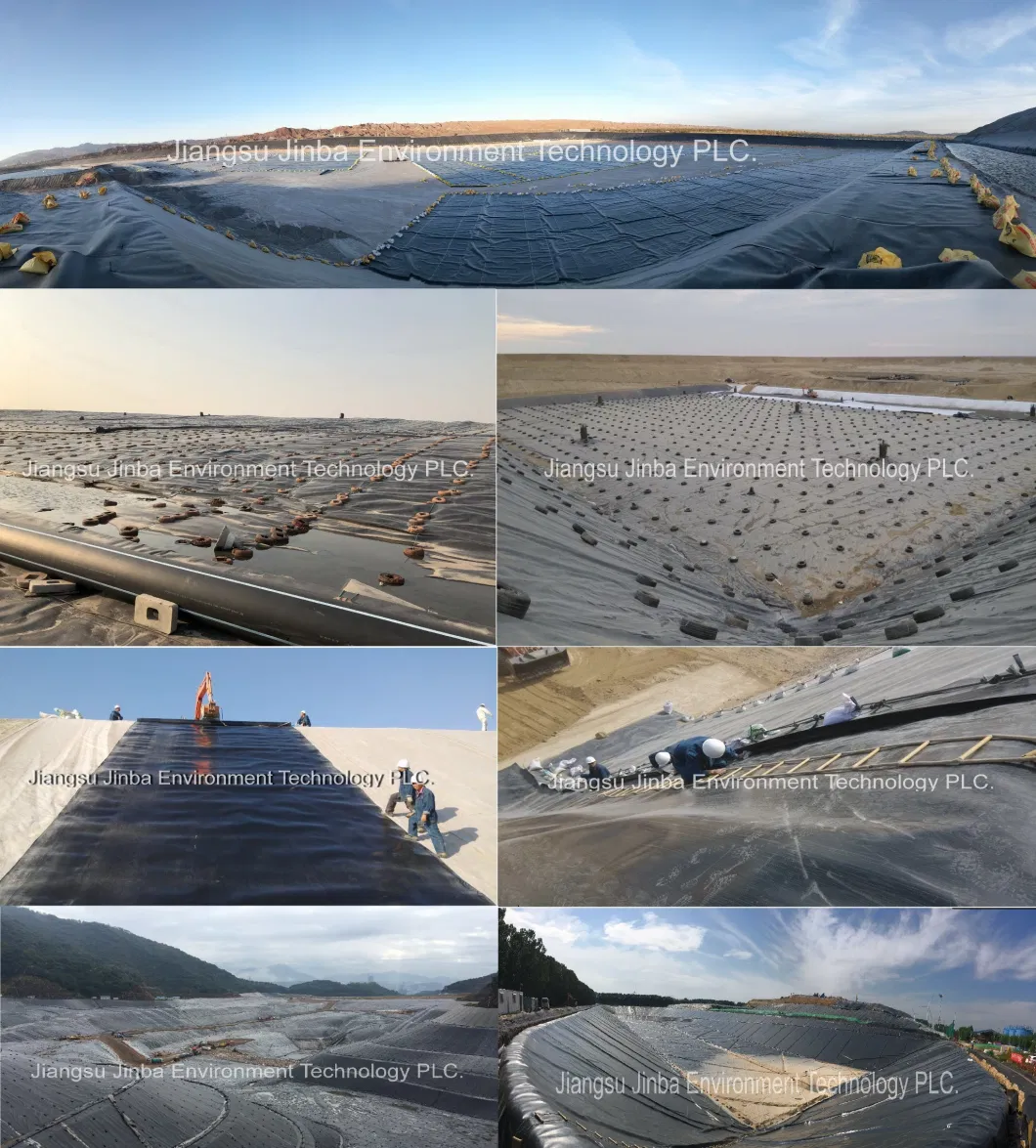 Thickness 2.0mm Anti-Seepage Dam Liner Double-Sided Textured HDPE Geomembrane