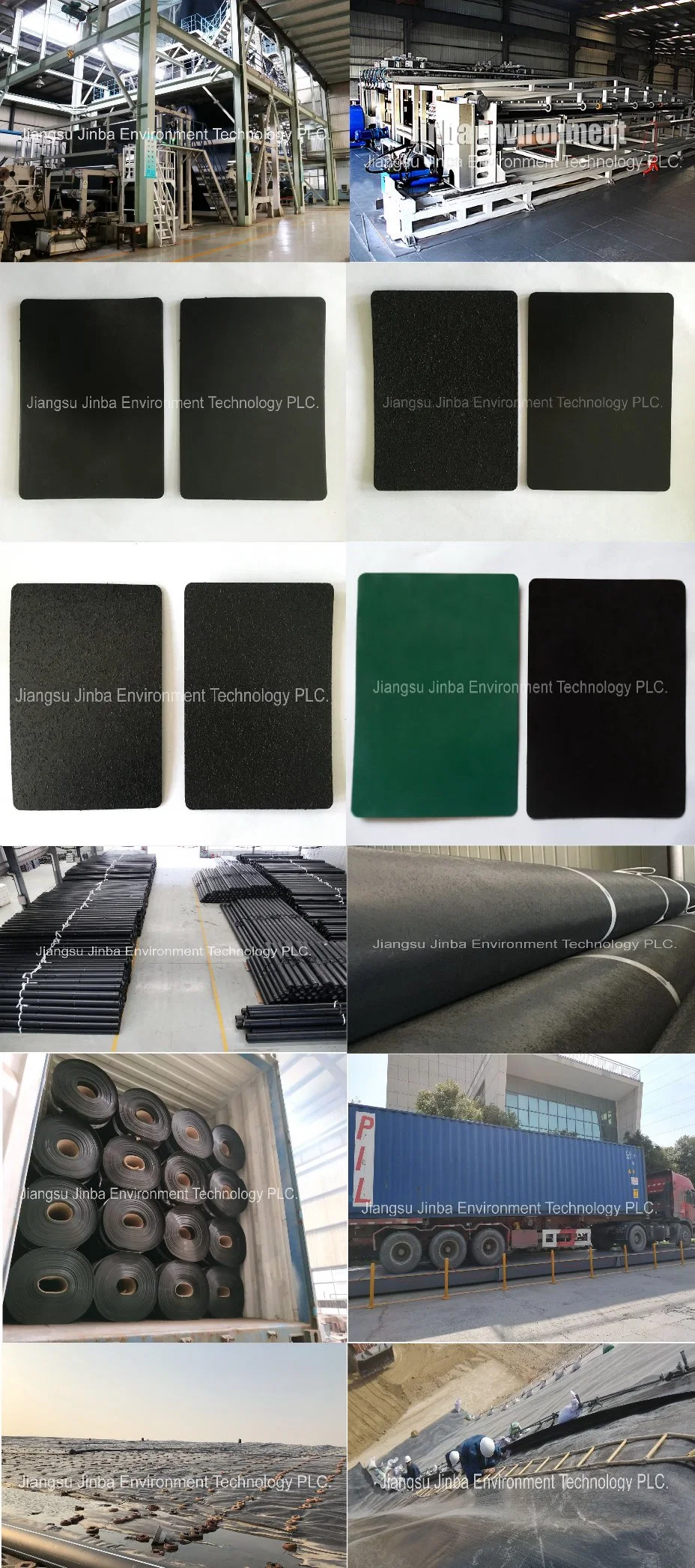 Thickness 0.5-3mm Impermeable Double-Sided Smooth/Texture HDPE Geomembrane for Environmental Protection